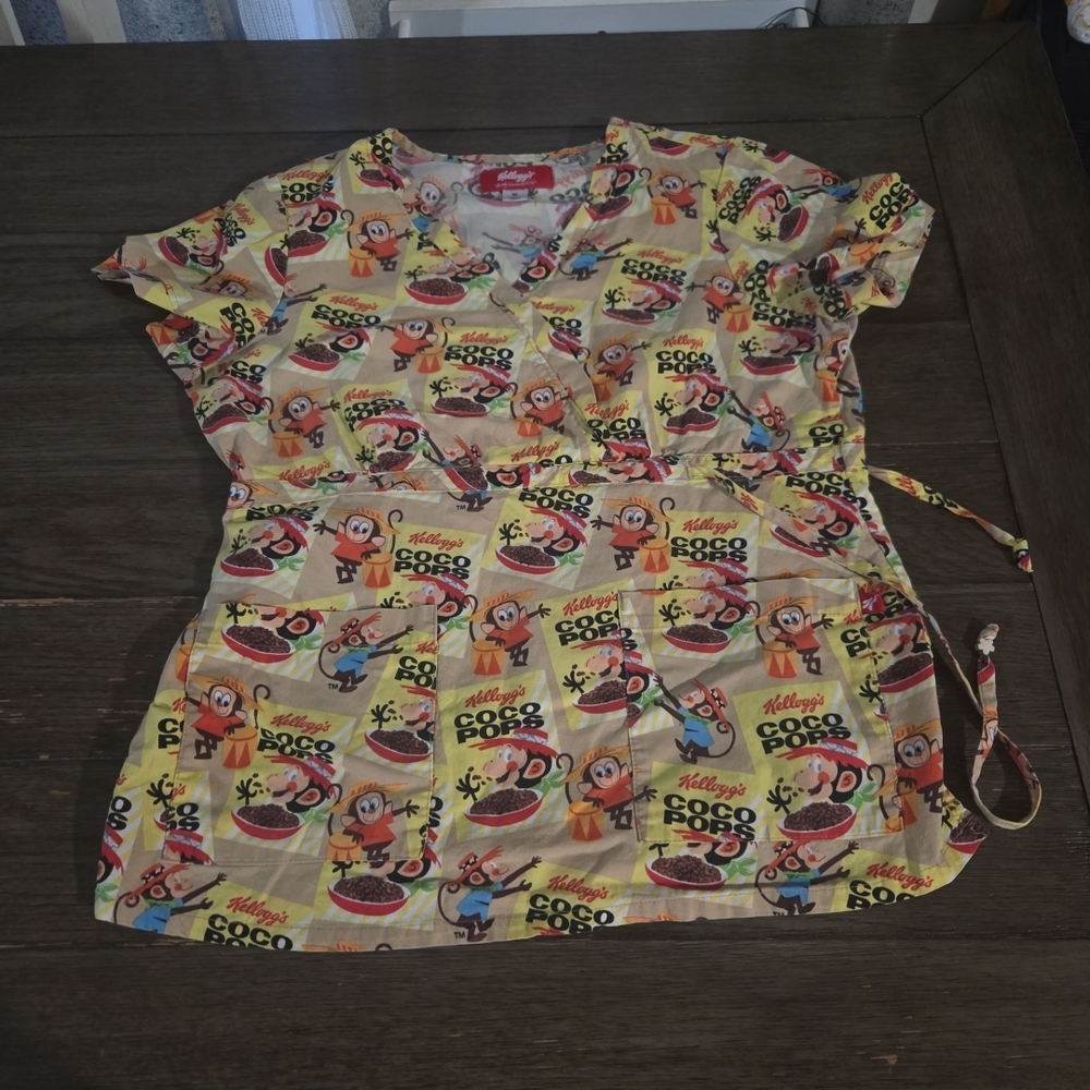 Koi Women's Top with Kellogg's Coco Pops Print - Yellow and Red